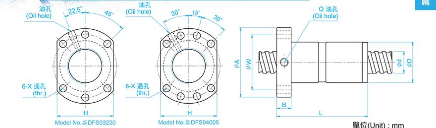 TBI DFS05020-3.8 tbi 丝杠 双螺母